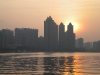 Sunset over Pearl River from Ersha Island, Guangzhou, capital of Guangdong Province